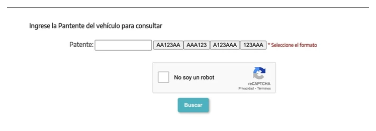 Paso 2 para consultar o cambiar el turno de la VTV en Pergamino